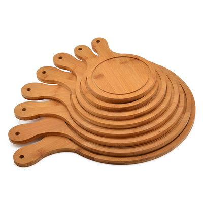 맞춤형 디자인과 BAMBOO 둥근 피자 절단판과 함께 부엌 사탕판