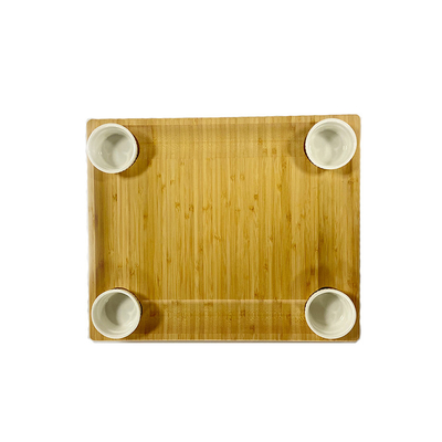 주방 사탕수수 Bambu Eco Friendly Cutting Board Set With Cutlery And Slates (발바루 환경 친화적 절단판 세트)
