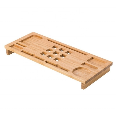 사용자 지정 로고 자연 Bambu 컴퓨터 스탠드 60x25x6cm 현대 고급 디자인