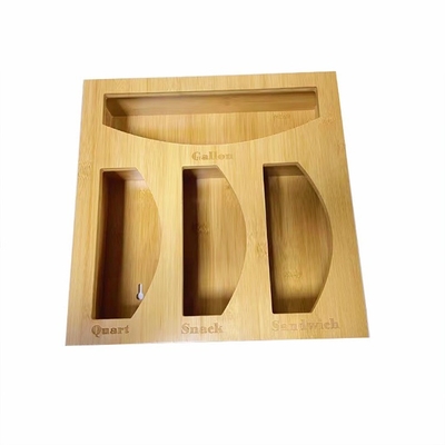 다기능 Bambu Ziplock Bag Storage Box 점심 가방 지퍼 가방 분류 상자