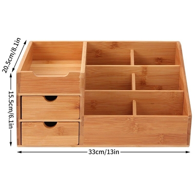 액세서리 보관용 호텔용 맞춤형 로고 다중 소형 공간 Bambu Storage Box