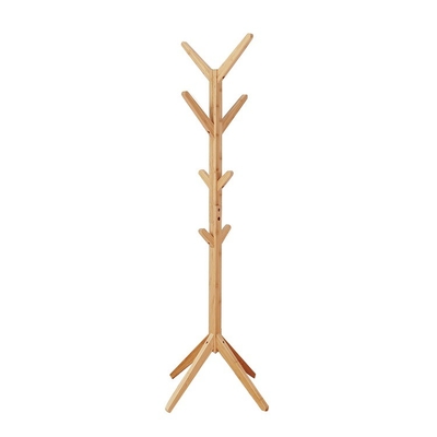 맞춤형 수용 가능한 자유 서있는 Bambu Tree 코트 랙 서드 4 레벨 핸저