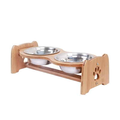 맞춤형 Bambu PET 피더 고양이 개 목 척추 13x19.5x40.6cm